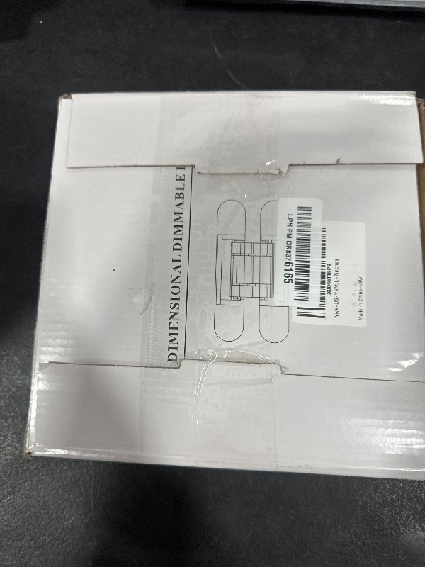 Photo 1 of Lipshome 7" Hidden Door Hinge/Invisible Door Silent Door Hinge 180 Degree Swing Hinge 3-Way Adjustable Butt Hinge 7 x 2.8 x 1 (Pack of 2) (Black 7 inches)