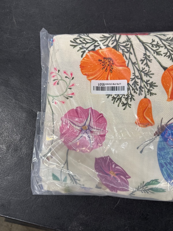 Photo 1 of All Smiles 20x20 Outdoor Throw Pillow Covers Summer Spring Garden Flowers Farmhouse Décor Outside Furniture Bench Decorative Cushion Set of 4 for Patio Chair Couch Bed