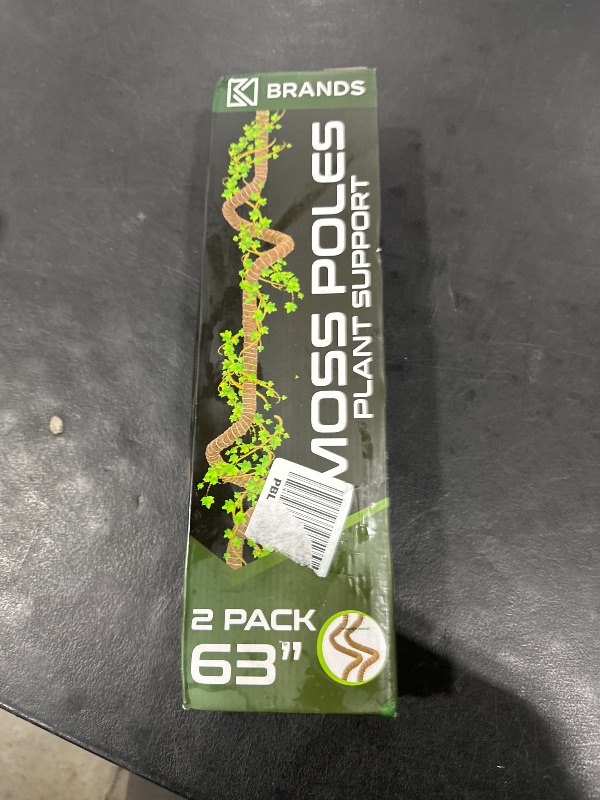 Photo 1 of 2 Pack 63'' Bendable Moss Pole Monstera Plant Support for Large Climbing Indoor Plants - Stakes for Potted Climbers - Tall Sticks Indoor Trellis for Houseplants - Accessories for Monstera Pot
