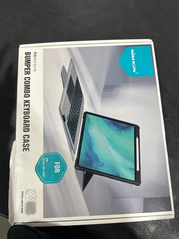 Photo 1 of Nillkin Galaxy Tab S7 FE Keyboard Case 12.4 inch with Multi-Touch Trackpad and Camera Cover Compatible with Galaxy Tab S8 +/S7 +, Detachable Folio Keyboard Cover with S Pen Holder