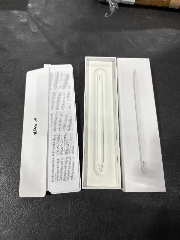 Photo 1 of Apple Pencil (2nd Generation): Device Compatibility Check Required - Pixel-Perfect Precision, Perfect for Note-Taking, Drawing, and Signing documents. Attaches, Charges, and Pairs magnetically.