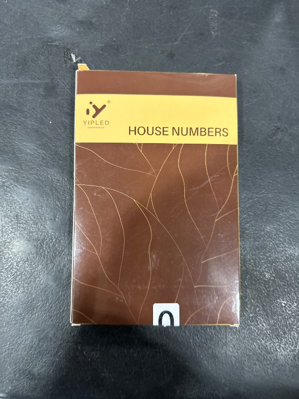 Photo 1 of Floating House Number 0, YIPLED 6 Inch Modern House Numbers for Home, Mailbox, Street (Black)