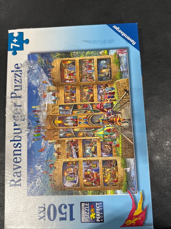 Photo 1 of Ravensburger Castle Cutaway - 150 Piece Jigsaw Puzzle for Kids | Medieval Life Theme | Durable Puzzle Pieces | Ideal for Cognitive Development | Great Gift for Ages 4-8