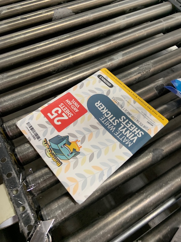 Photo 1 of Premium Printable Vinyl Sticker Paper for Inkjet Printer 25 Sheets, 8.5"x11" - Matte Sticker Paper Waterproof, Weatherproof - White Vinyl Sticker Sheets - Strong Adhesive, Laser Labels & Decals