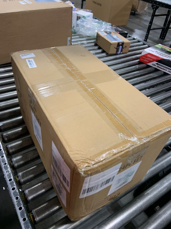 Photo 1 of AmorArc Ceramic Dinnerware Sets for 8, 24 Pieces Handpainted Plates and Bowls Set with Rustic Terracotta Underside, Scratch Resistant Stoneware Dishes Set, Dishwasher & Microwave Safe, White