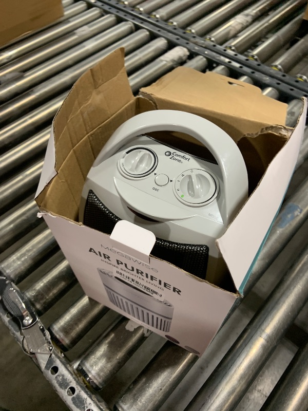 Photo 1 of Comfort Zone Oscillating Indoor Space Heater, Portable, Ceramic, Electric, Energy-Efficient, Adjustable Thermostat, Tip-Over Switch, Overheat Protection, Ideal for Home, Bedroom, Office, 1500W, CZ449E