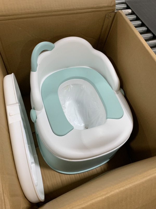 Photo 1 of CheerTry 3-in-1 Toddler Potty Training Toilet & Detachable Training Seat & Sturdy Step Stool