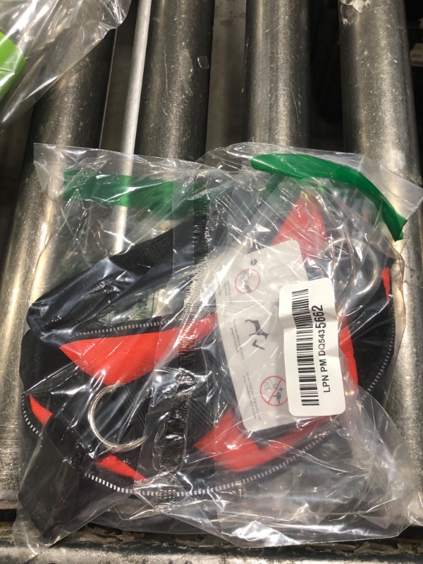 Photo 1 of ShawnCo Essential Dog Harness, No-Pull Pet Vest with 3 Leash Clips, No Choke, Reflective, Adjustable and Padded, for Easy Walking and Training for Small Dogs (Mustang Red, S)