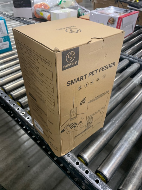 Photo 1 of PAPIFEED Automatic Cat Feeder with Camera, ?Adjustable Angle 2.4G WiFi/App Pet Food Dispenser, 6L Timed Dispenser