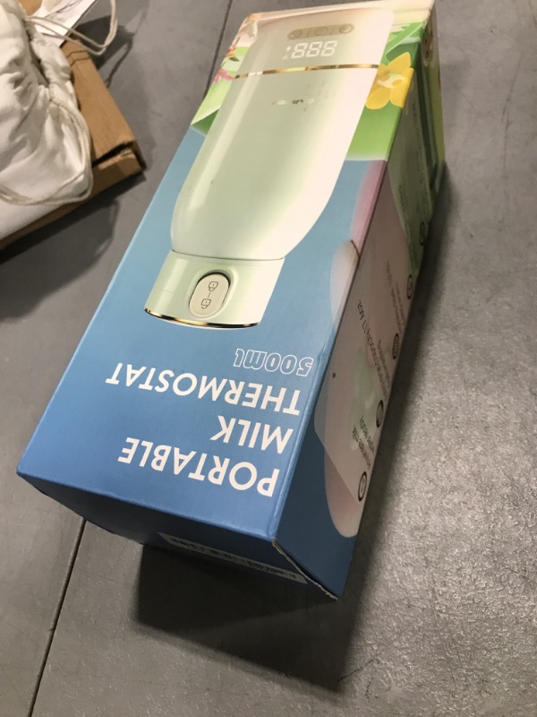 Photo 1 of Cordless Portable Bottle Warmer, 17oz Big Capacity Travel Warmer for Breastmilk and Baby Formula, Fast Heating Milk Warmer for Baby with 2Hours Super Fast Charging,149? Pasteurization Function