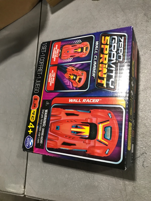 Photo 1 of Air Hogs, Zero Gravity Sprint RC Car Wall Climber, Red USB Micro B Rechargeable Indoor Wall Racer, Over 4-Inches, Kids Toys for Kids Ages 4 and up