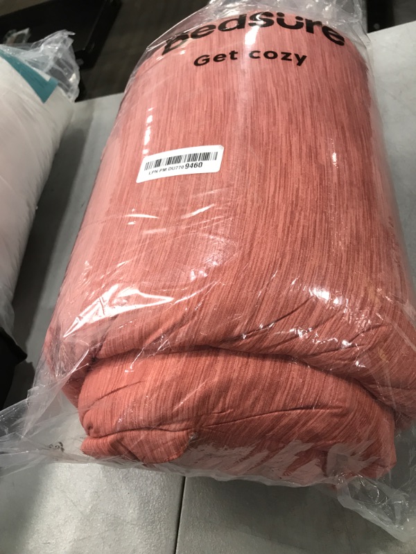 Photo 1 of Bedsure Queen Comforter Set - Pink Clay Soft Bedding for All Seasons, Cationic Dyed Bed Set, 3 Pieces, 1 Queen Size Comforter (90"x90") and 2 Pillow Shams (20"x26"+2")