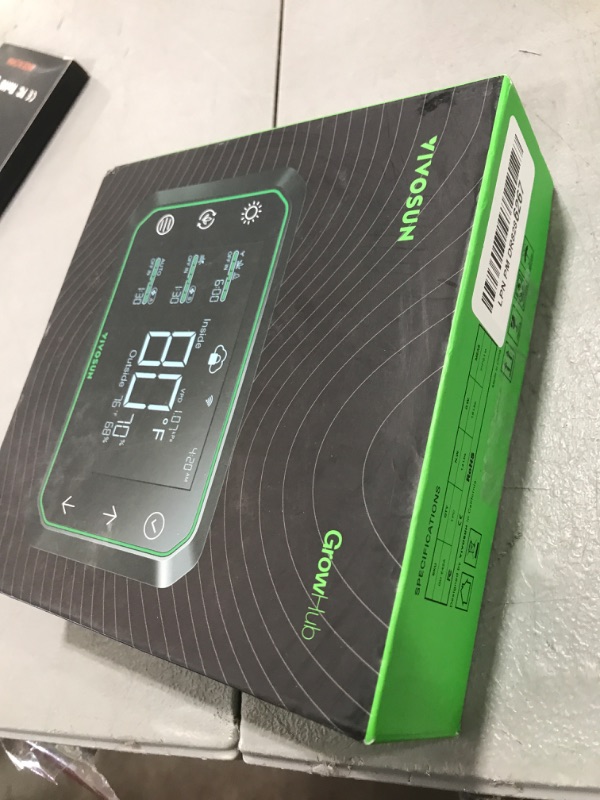 Photo 1 of VIVOSUN GrowHub Controller E42A for Grow Tent, Smart Environmental WiFi-Controller with Temperature, Humidity, VPD, Timer, Cycle, Schedule Controls, Cooling Ventilation Lighting Programming