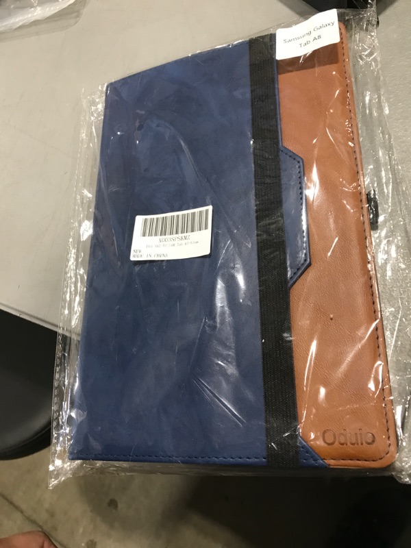 Photo 1 of Case for Samsung Galaxy Tab A8 10.5 inch 2022 (SM-X200/X205/X207), Premium PU Leather Tablet Case with Hand Strap Large Pocket Auto Wake/Sleep Smart Cover, Blue