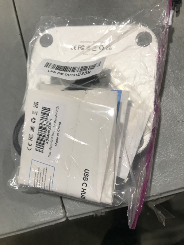 Photo 1 of PULWTOP Mac mini M4 Hub Stand with 4TB M.2 SSD Enclosure (SSD NOT Included), Mac mini M4/ M4 Pro Dock with HDMI 4K 60Hz, 2024 MacMini USB C Hub Accessories, 3 USB A 2.0, SD/TF Card Slots, 3.5mm Audio