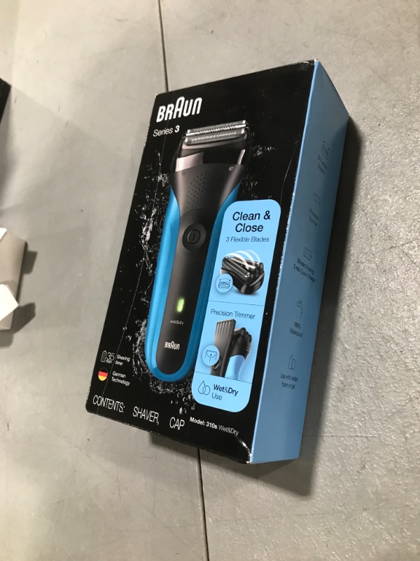 Photo 1 of Braun Electric Razor for Men, Series 3 310s Electric Foil Shaver, Rechargeable, Wet & Dry