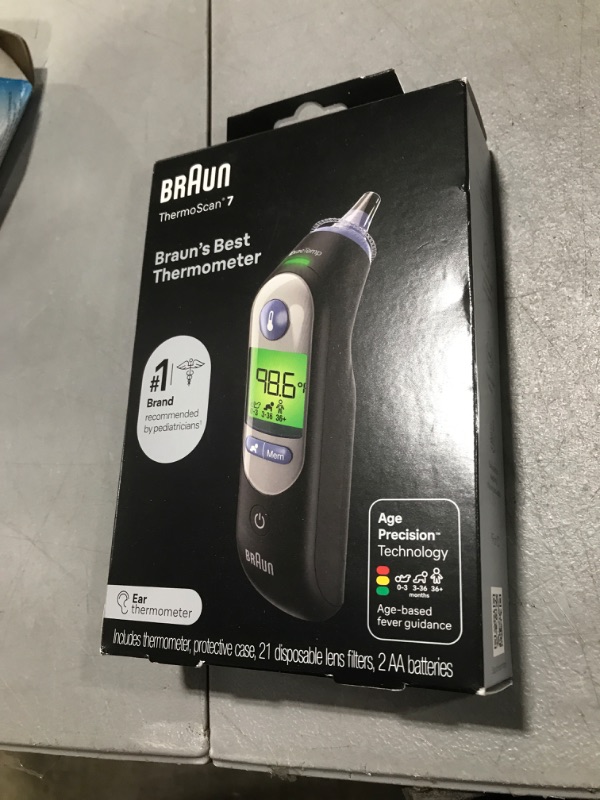 Photo 1 of Braun ThermoScan 7 Digital Ear Thermometer, Age-Adjusted Fever Guidance, Baby and Infant Friendly, No. 1 Brand Recommended by Pediatricians, FSA and HSA Eligible