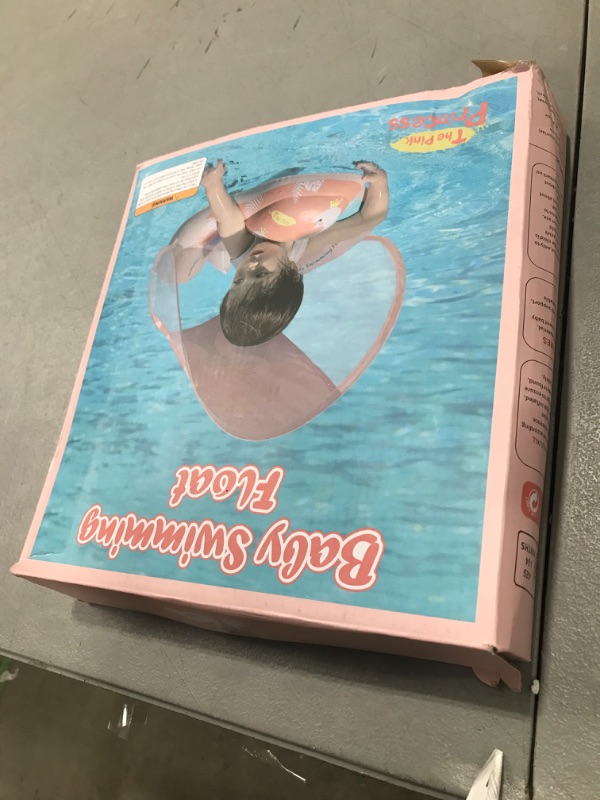 Photo 1 of Swimbobo Baby Swimming Float Kids Inflatable Swim Ring with Safety Support Bottom Swimming Pool Accessories for 3-36 Months (Pink Swan, Large)