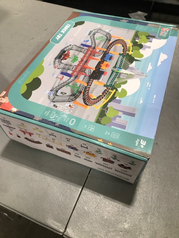 Photo 1 of Toddler Train Set Toy, Electric Train Track Playset for 3 4 5 Years Old Kids, Boys and Girls