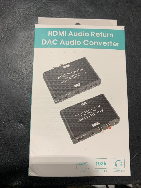Photo 1 of Tendak ARC Audio Extractor, 192KHz Digital to Analog Audio Converter DAC Converter, HDMI ARC or SPDIF/Optical to HDMI, SPDIF/Optical, 3.5mm Jack & Stereo L/R Outputs for TV, DVD and Game Consoles