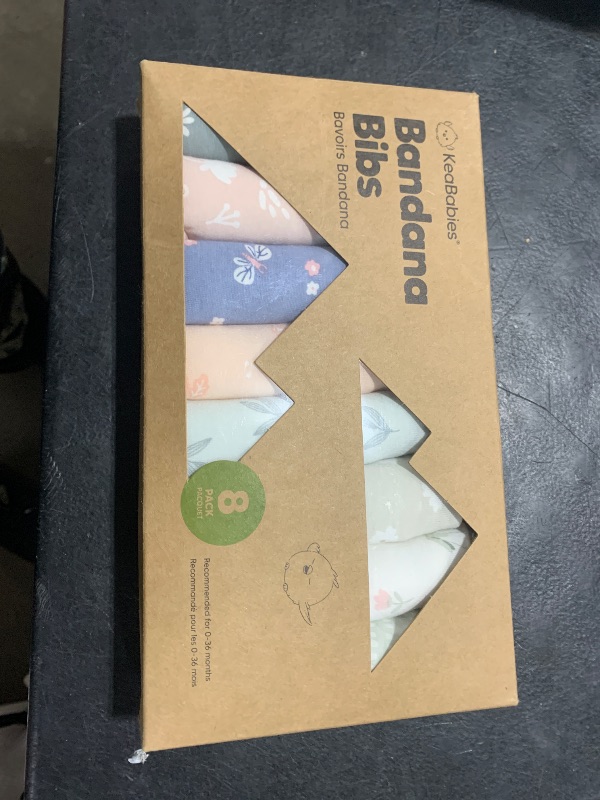 Photo 1 of 8-Pack Organic Baby Bandana Bibs for Girls - Super Absorbent Triangle Baby Bibs for Drooling and Teething Infant, 100% Cotton Extra Soft for Newborn, Infant 0-36 Months (Fleur)