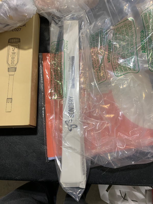 Photo 1 of Sondery Soprano Recorder Instrument German Fingering Durable Beginner's Recorder Easy-to-Play Plastic Body Includes Fingering Chart Carry Pouch