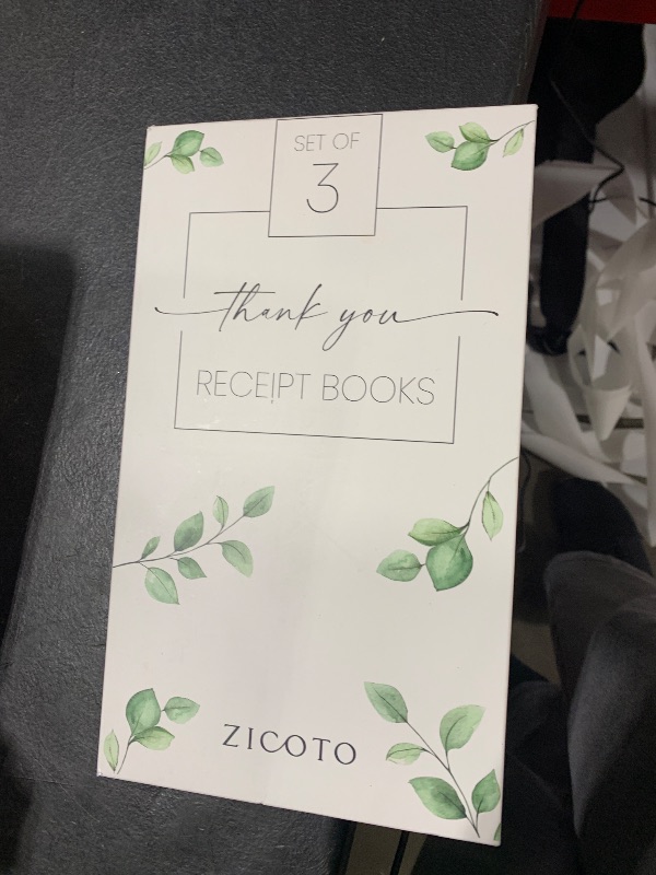 Photo 1 of Beautiful Greenery Thank You Receipt Book Set of 3 for Small Businesses - Aesthetic and Easy to Use Receipt Pad - The Perfect Business Supplies That Helps You and Your Happy Clients to Stay Organized