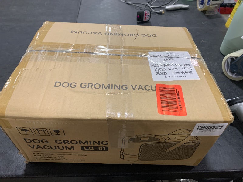 Photo 1 of ITBABY 2.0L Dog Grooming Kit, Pet Grooming Kit & Vacuum Suction 99% Pet Hair Groomer, Professional Slicker Brush with 4 Proven Grooming Tools for Dogs Cats, Quiet Pet Vacuum Groomer (Whtie)