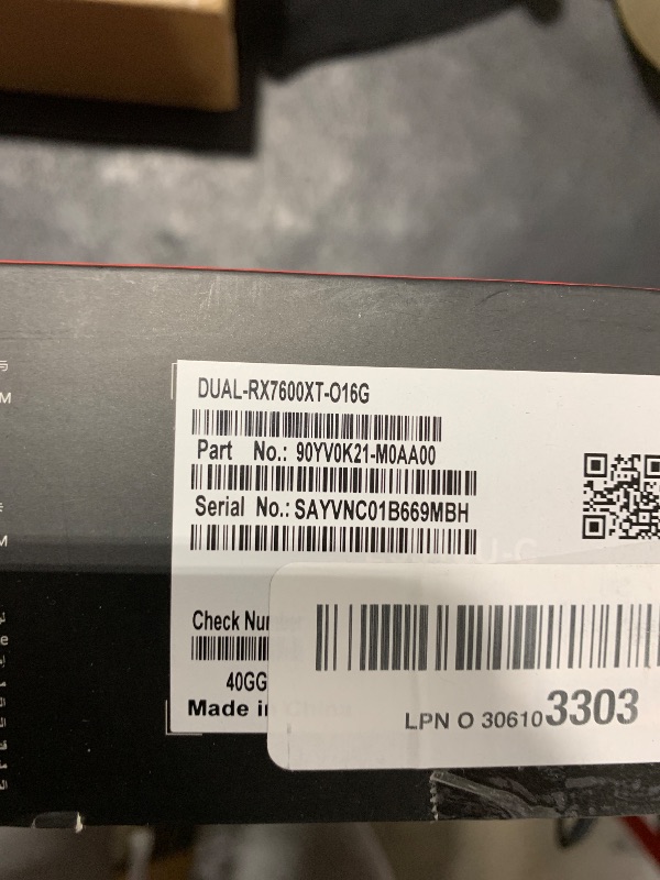 Photo 1 of ASUS Dual Radeon RX 7600 XT OC Edition 16GB GDDR6 (AMD RDNA 3, PCIe 4.0, HDMI 2.1, DisplayPort 2.1, Axial-tech Fan Design, 0dB Technology, Dual BIOS, Auto-Extreme Technology, GPU Tweak III, and More)