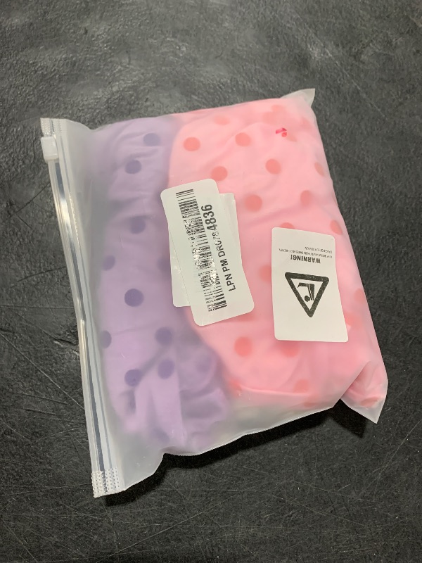 Photo 1 of 2 Pieces Washable Female Diapers with Suspender Comfort Reusable Doggy Diapers Reusable Puppy Sanitary Panties Dog Underwear Diaper for Small Girl Dogs in Period Heat (Pink&Purple,M)