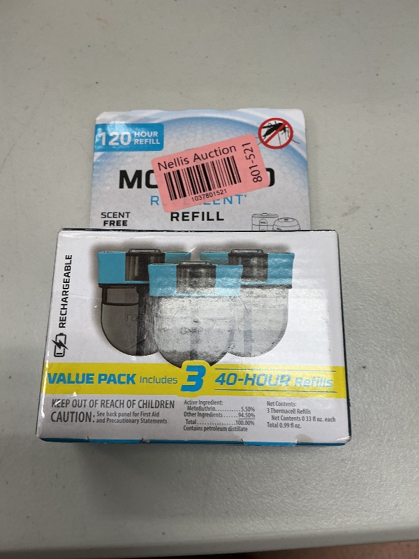 Photo 1 of Thermacell Rechargeable Mosquito Repeller Refills; Advanced Repellent Formula Provides 20 foot Protection Zone; Compatible with Thermacell E-Series & Radius Only; No DEET, Spray or Flame