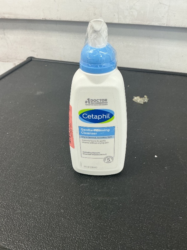 Photo 1 of Cetaphil Oil Free Gentle Foaming Cleanser For Dry to Normal, Sensitive Skin, 8oz Pack of 2, Made with Glycerin and Vitamins B5 and E, Dermatologist Tested, Hypoallergenic, Soap Free, Fragrance Free