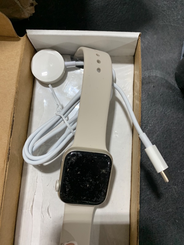 Photo 1 of Apple Watch SE (2nd Gen) [GPS 40mm] Smart Watch w/Starlight Aluminum Case & Starlight Sport Band - M/L. Fitness & Sleep Tracker, Crash Detection, Heart Rate Monitor, Retina Display, Water Resistant