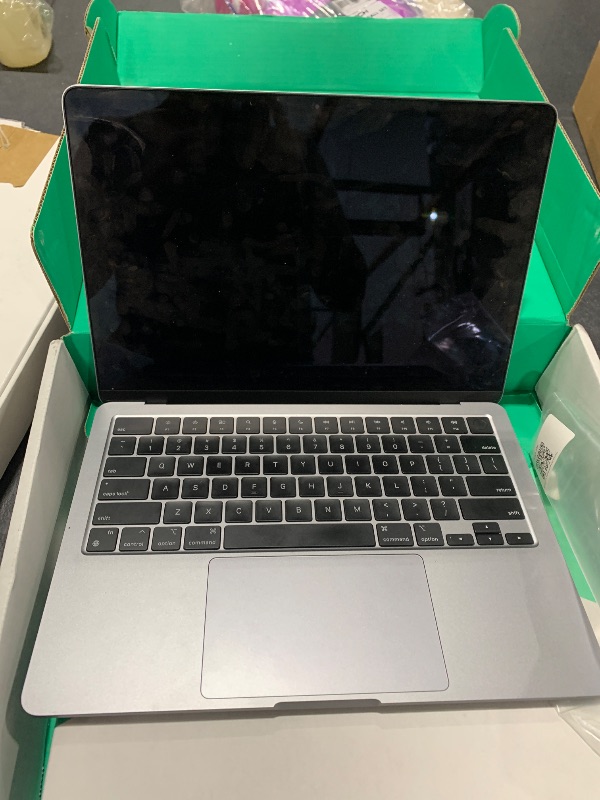 Photo 1 of Apple 2022 MacBook Air M2 Chip (13-inch, 8GB RAM, 256GB SSD Storage) (QWERTY English) Space Gray (Renewed Premium)
