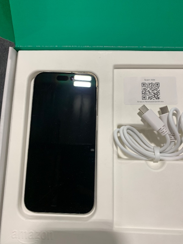 Photo 1 of Apple iPhone 15 Pro, 256GB, Natural Titanium - Unlocked (Renewed Premium)