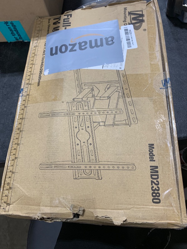 Photo 1 of Mounting Dream TV Wall Mount for 32-65 Inch Television,Mount with Swivel and Tilt, Full Motion Bracket with Articulating Dual Arms, Fits 16inch Studs, Max VESA 400X400 mm, 99lbs, MD2380