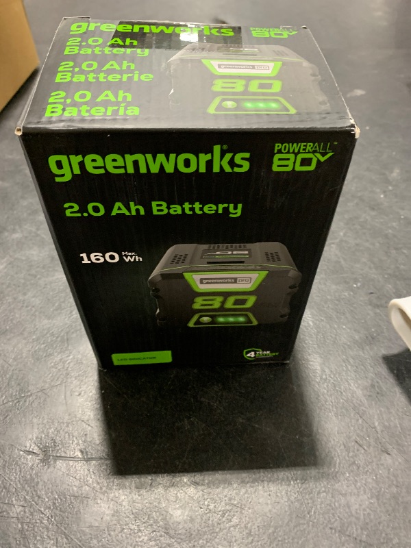 Photo 1 of Greenworks PRO 80V 2Ah Lithium Ion Battery GBA80200