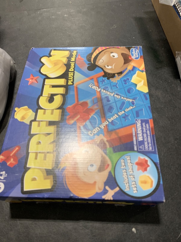 Photo 1 of Hasbro Gaming Perfection Plus 2-Player Duel Mode Popping Shapes and Pieces Ages 5 and Up (Amazon Exclusive)
