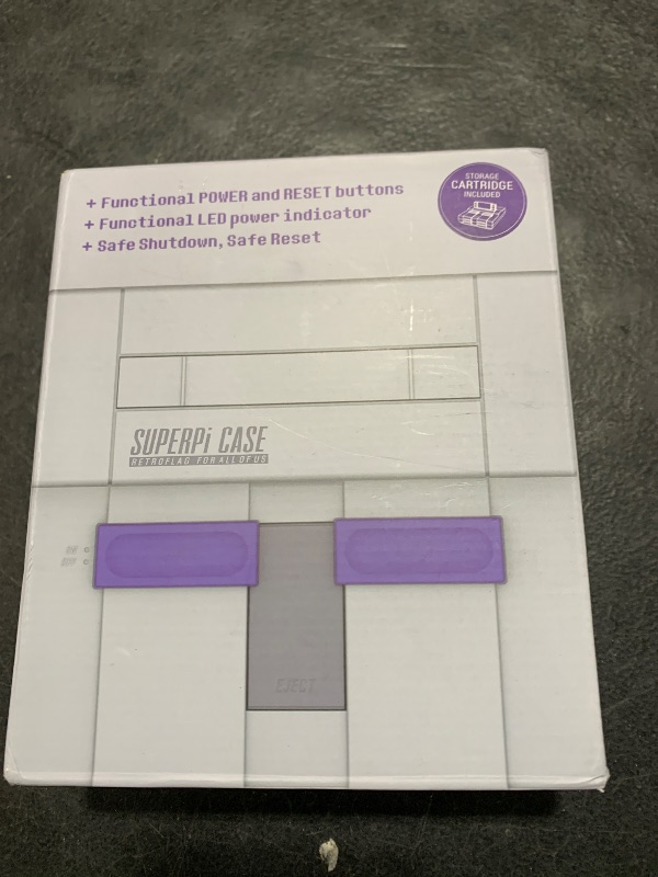 Photo 1 of Retroflag Raspberry pi case superpi Case with Safe Shutdown for Raspberry Pi case U Case New Version (Purple)