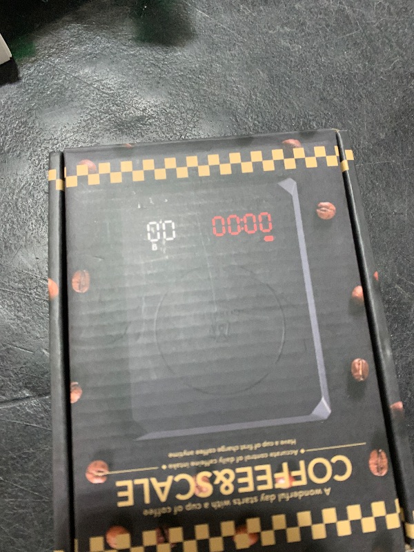 Photo 1 of Fuzion Mini Coffee Scale with Timer - Espresso Scale Rechargeable 2kg x 0.1g Accuracy, 3-Mode Timer, LED Display, Digital Coffee Scale for Pour-Over, Espresso, Kitchen Use