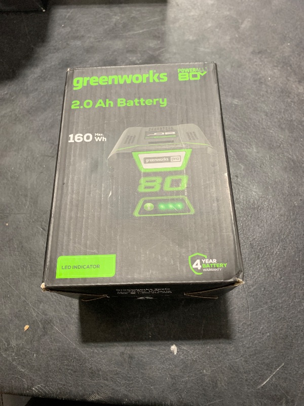 Photo 1 of Greenworks PRO 80V 2Ah Lithium Ion Battery GBA80200