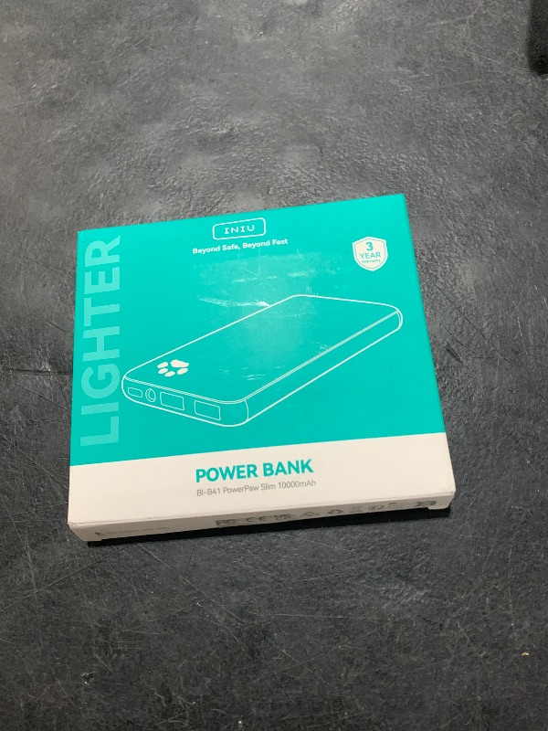 Photo 1 of INIU Portable Charger, Slimmest 10000mAh 5V/3A Power Bank, USB C in&out High-Speed Charging Battery Pack, External Phone Powerbank Compatible with iPhone 16 15 14 13 12 Samsung S22 S21 Google iPad etc