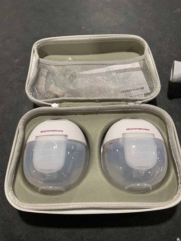 Photo 1 of Mammanuwa Electric Breast Pump - Lightweight, Portable, & Hands-Free with Baby Mouth Technology - BPA-Free, 4 Modes, 9 Levels - Elevate Your Breastfeeding Style with Mammanuwa S32 (White)