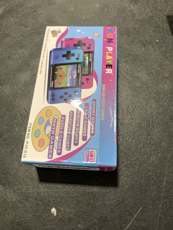 Photo 1 of Handheld Game for Kids -Preloaded 220 Retro Video Games, Portable Gaming Player with Rechargeable Battery 3.0" LCD Screen, Mini Arcade Electronic Toy Gifts for Boys Girls (Blue)