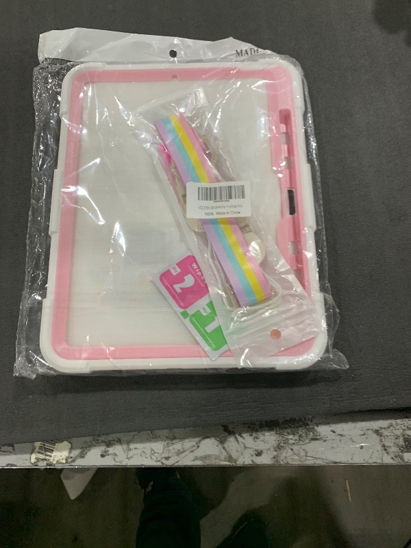 Photo 1 of WESADN Case for iPad Pro 11 Inch Case M4 2024 for Kids Girls with Screen Protector Butterfly Wings Stand Strap Pencil Holder Hybrid Tablet Cover for iPad Pro 11 inch 2024 M4 5th Gen, White Pink