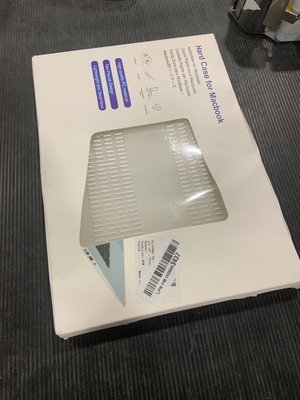 Photo 1 of BlueSwan Anti-Cracking Hard Shell Case Compatible with MacBook Pro 14-inch 2025 2024-2021 Release M4 M3 M2 M1 Pro/Max Chip, Anti-Fingerprint Soft TPU Bumper, Frosted White