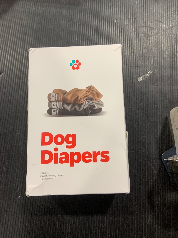 Photo 1 of Pet Parents® Washable Dog Diapers (3pack) + Extendrs® of Durable Doggie Diapers, Premium Dog Diapers Female (Medium, Natural)