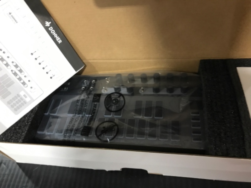 Photo 3 of Analog Bass Synthesizer and Sequencer, Donner Essential B1 with Intuitive User Interface, 128 Patterns Memory, Saturation & Delay Effects, Make for Classic Acid Sound