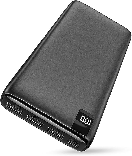Photo 1 of IXNINE Power Bank 26800mAh Portable Charger, High Capacity Phone Charger Compact External Battery Pack with LED Display and 4 Fast Charging Outputs for Cellphone Tablet Survival Gear (