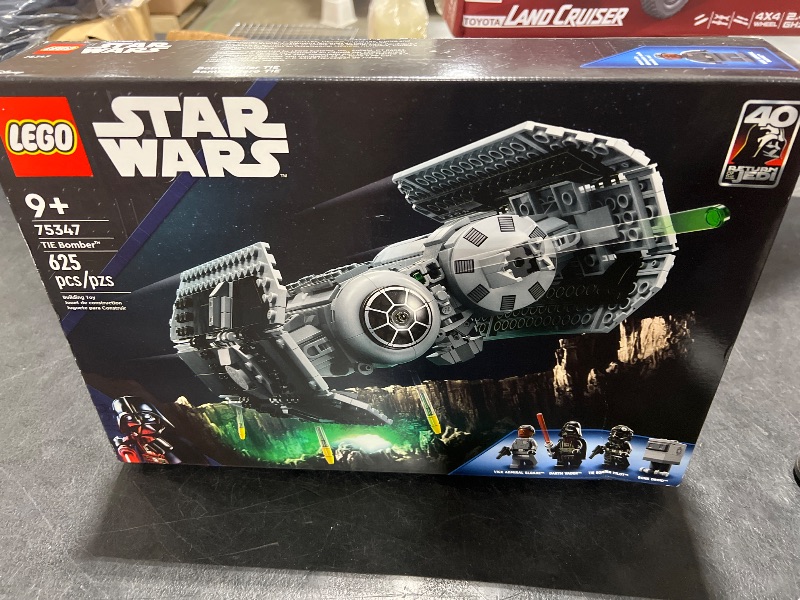 Photo 1 of LEGO Star Wars TIE Bomber Model Building Kit, Star Wars Toy Starfighter with Gonk Droid Figure, Darth Vader Minifigure and Lightsaber, Collectible Star Wars Gift for 9 Year Olds, 75347
